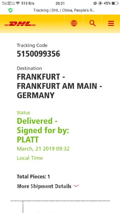 从上海市空运到德国